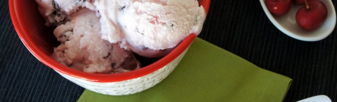 Chocolate Covered Cherry Frozen Yogurt