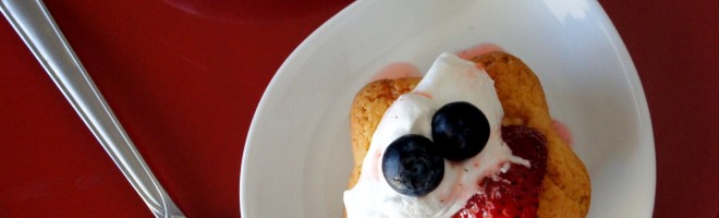 Patriotic Strawberry Shortcake Cookies