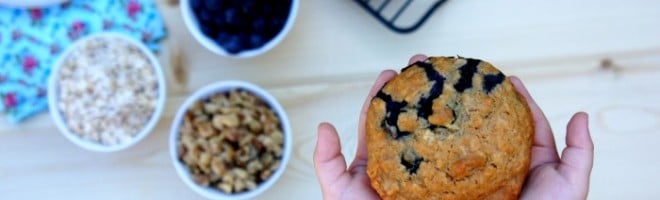 Blueberry Walnut Oatmeal Muffin Tops