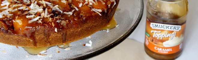 Mango Upside Down Gingerbread Cake