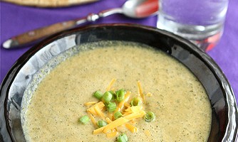 Healthy Broccoli & Cheese Soup