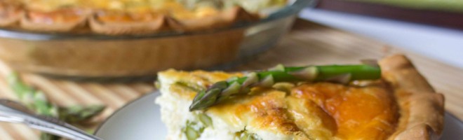 Asparagus and Goat Cheese Quiche