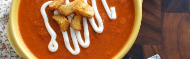 Creamy Sun Dried Tomato and Basil Soup