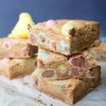 Peanut Butter and Chocolate Egg Blondies
