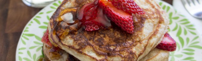 Strawberry Greek Yogurt Pancakes