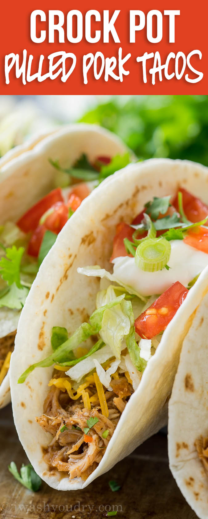 These Easy Slow Cooker Sweet Pulled Pork Tacos have the best flavor! My family constantly requests them for our taco night dinners!