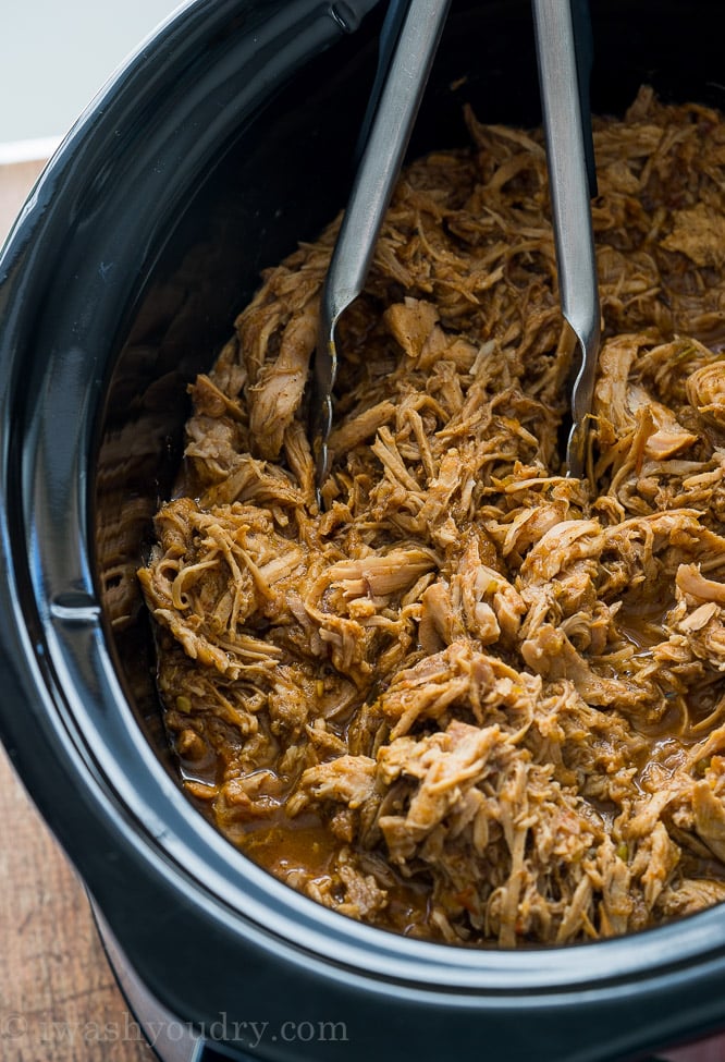 I love using my slow cooker to make this Sweet Pulled Pork! It tastes just like Cafe Rio!