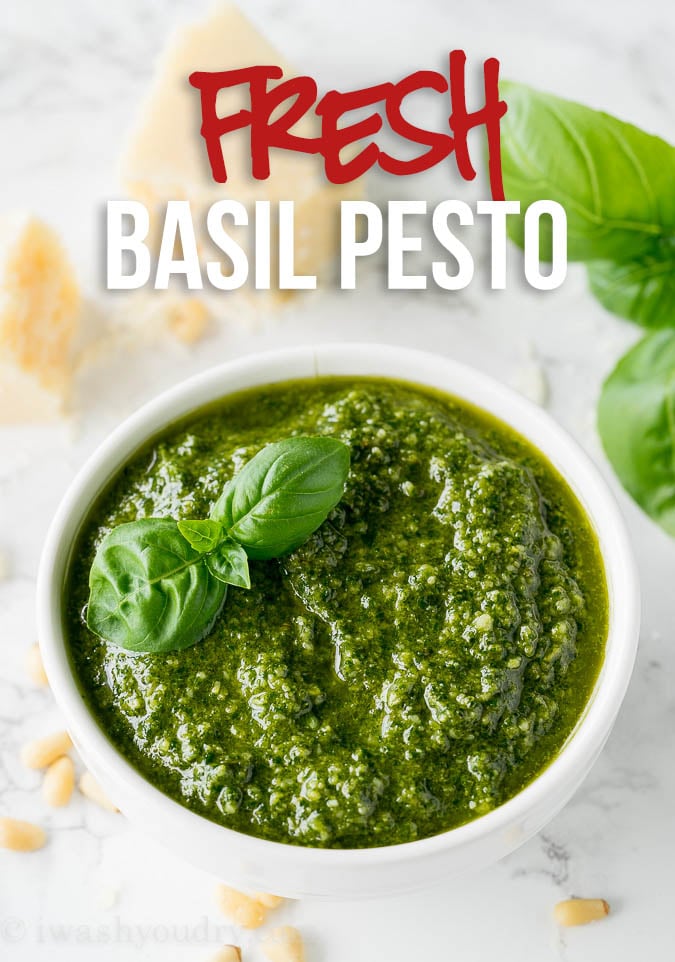 Fresh Basil Pesto Recipe | I Wash You Dry