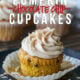 These Pumpkin Chocolate Chip Cupcakes with Spiced Cream Cheese Frosting are insanely delicious and so easy! They start with a box cake mix and I can't wait to make them again!