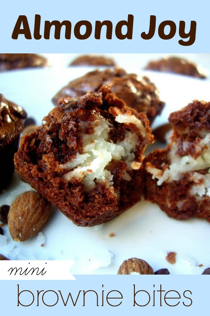 Almond Joy Brownie Bites I Wash You Dry