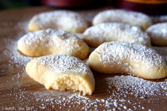 Almond Crescent Cookies make the best Holiday cookie treats!