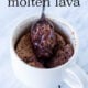 This 3 ingredient Chocolate Molten Lava Mug Cake is ridiculously easy and so perfect for a quick dessert!