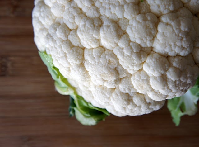 A close up of cauliflower