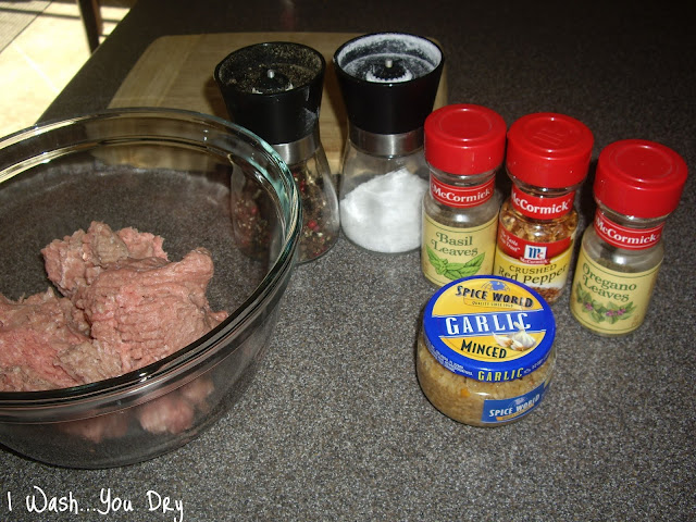 A display of needed ingredients to make Spicy Diablo Turkey Burgers. 