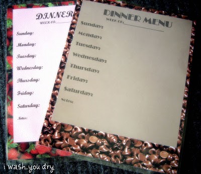 A blank laminated dinner menu.