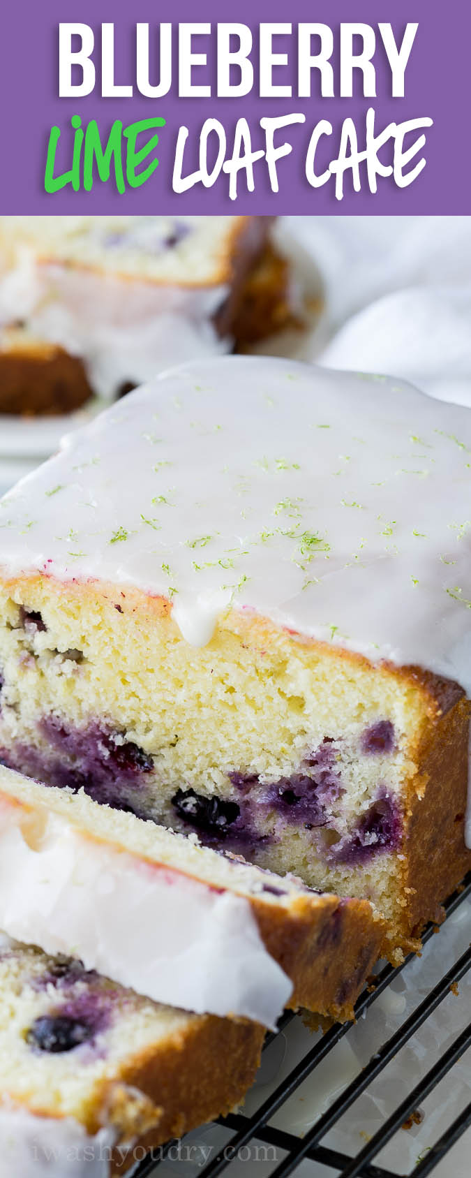 This super easy Moist Blueberry Lime Loaf Cake was a total hit with my family! The flavors pair so perfectly together!