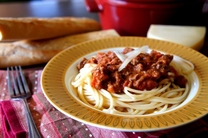 Hearty Crock Pot Pasta Bolognese Sauce