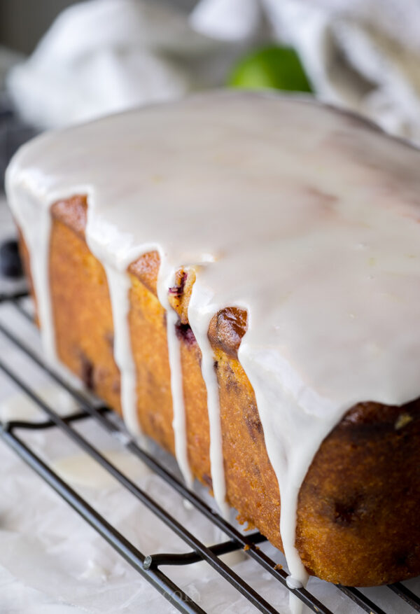 Moist Blueberry Lime Loaf Cake I Wash You Dry
