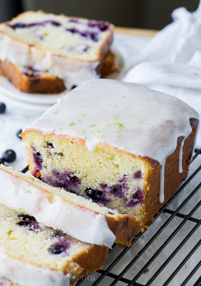Just try to resist this Moist Blueberry Lime Loaf Cake! It's impossible, you'll definitely want seconds!