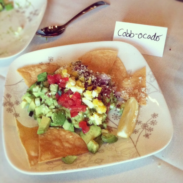 Cobbocado Guacamole on a plate 