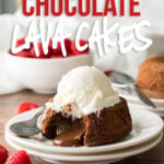 This decadent Chocolate Lava Cake Recipe is just 5 simple ingredients, ready in about 25 minutes and makes the most romantic dessert ever!