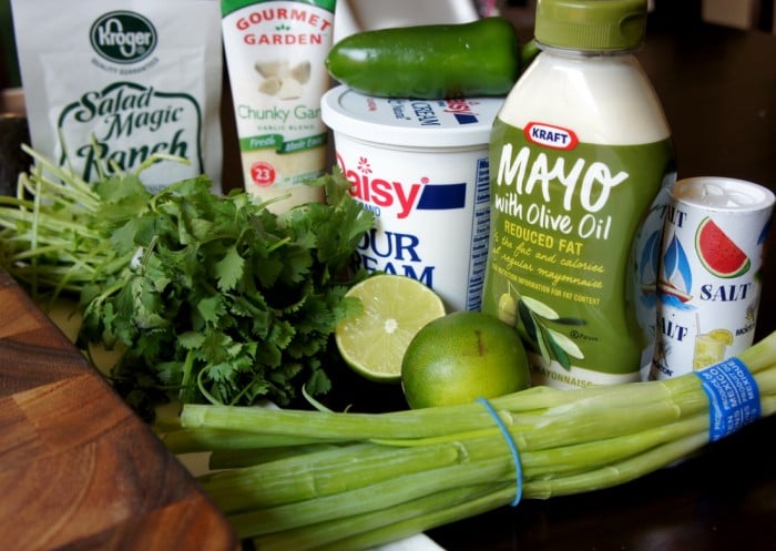 Ingredients needed to make salad dressing
