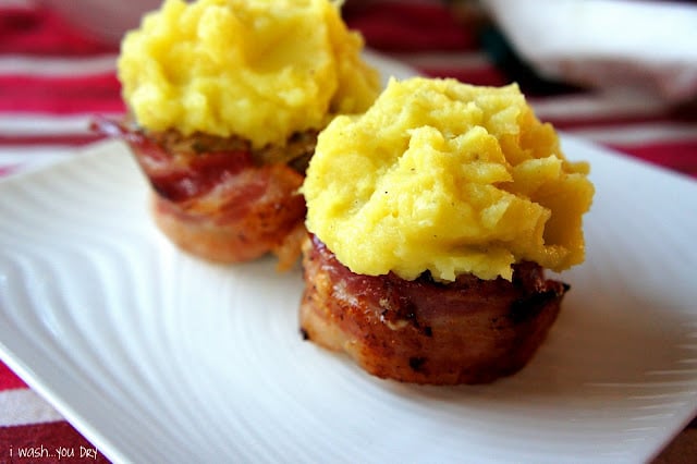 A close up of Turkey Meatloaf and Sweet Potato Cupcakes