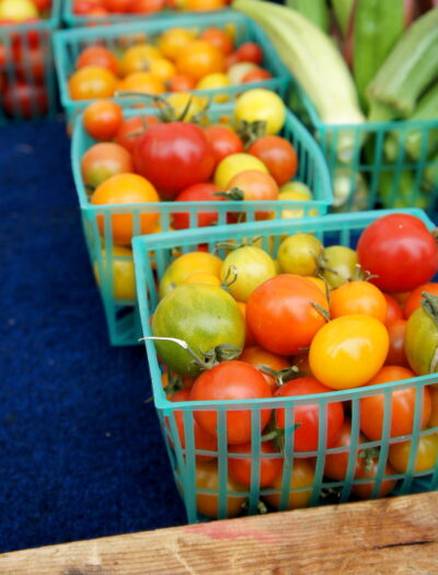 Cherry tomatoes at a Farmers Market in San Francisco