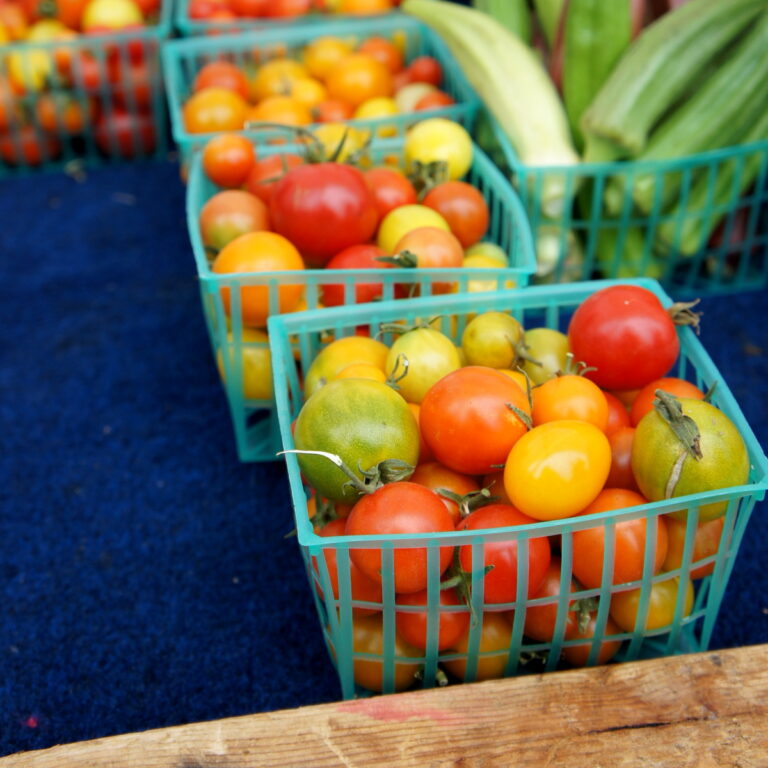 Cherry tomatoes at a Farmers Market in San Francisco 