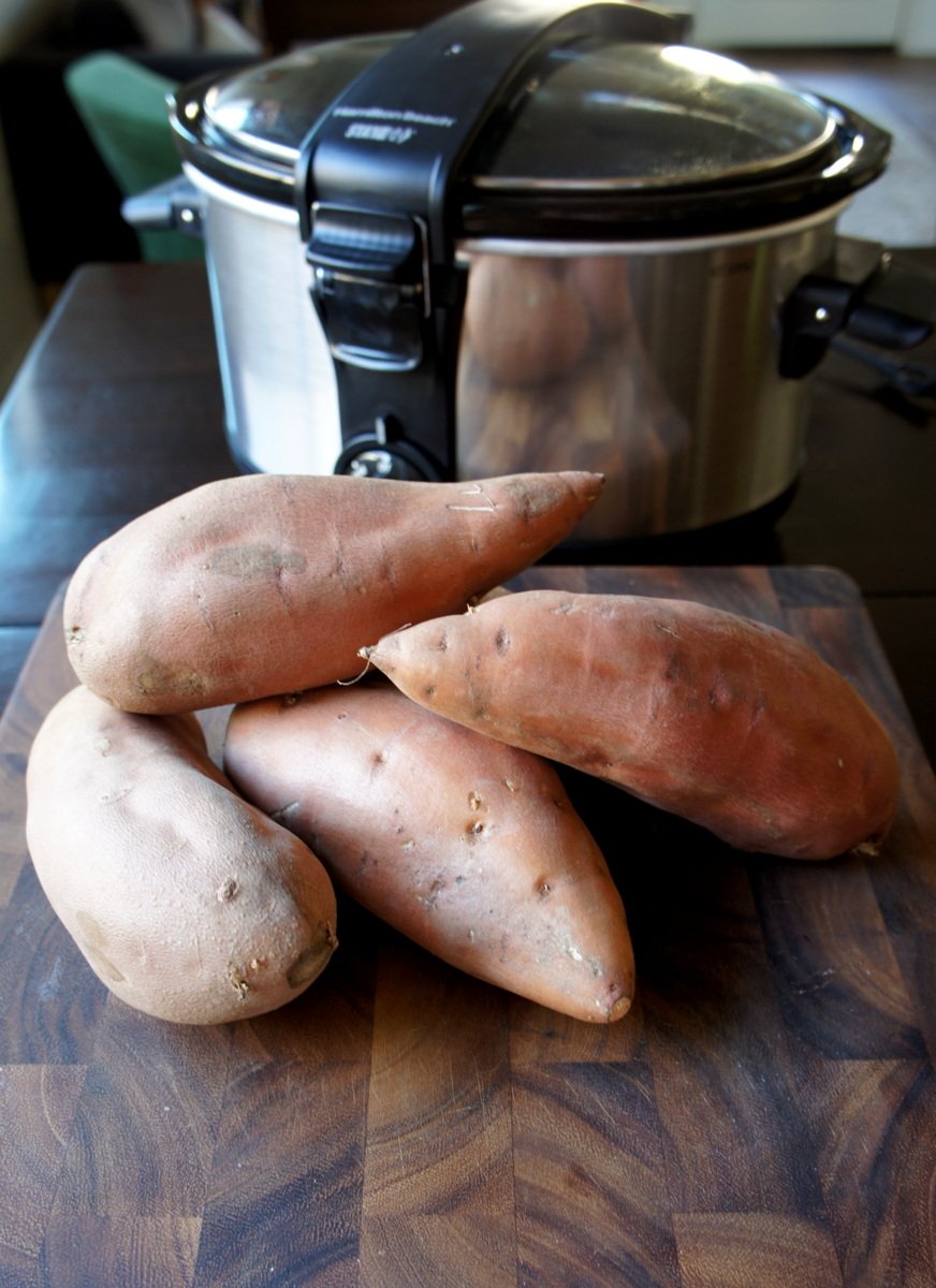 Crock Pot Sweet Potato Casserole - I Wash You Dry