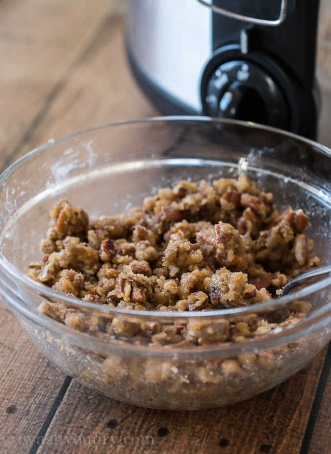 Crock Pot Sweet Potato Casserole - I Wash You Dry