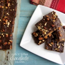 Oats 'n' Toffee Chocolate Squares