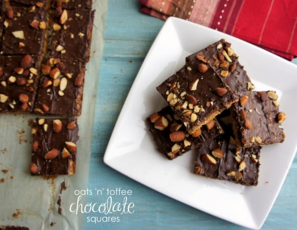 Oats 'n' Toffee Chocolate Squares