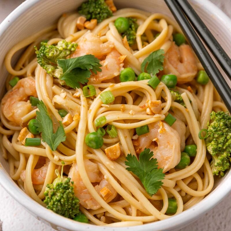 Easy Shrimp Pad Thai - I Wash You Dry