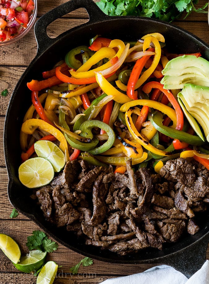 Quick Steak Fajitas - I Wash You Dry