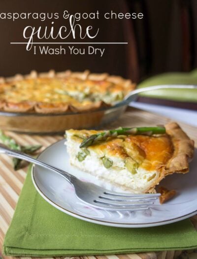 Asparagus and Goat Cheese Quiche
