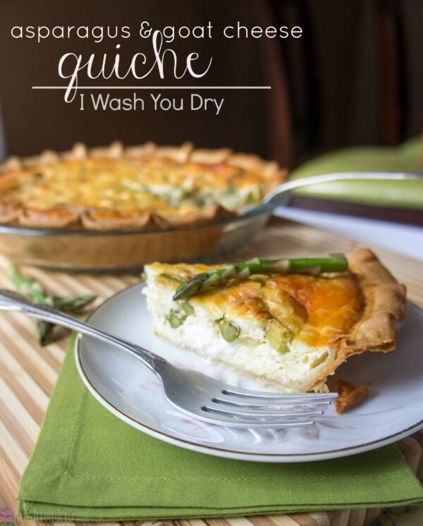 Asparagus and Goat Cheese Quiche