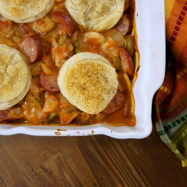 Shrimp and Sausage Gumbo Casserole