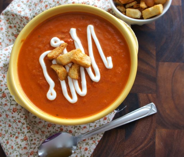 Creamy Sun Dried Tomato and Basil Soup