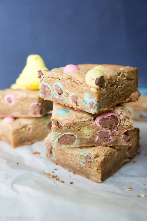 Peanut Butter and Chocolate Egg Blondies