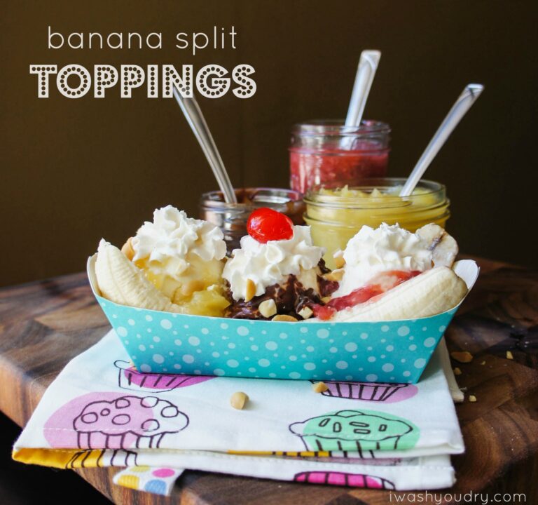 Banana Split Toppings