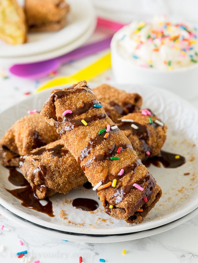 Birthday Cake Egg Rolls are definitely the newest way to celebrate your big day!