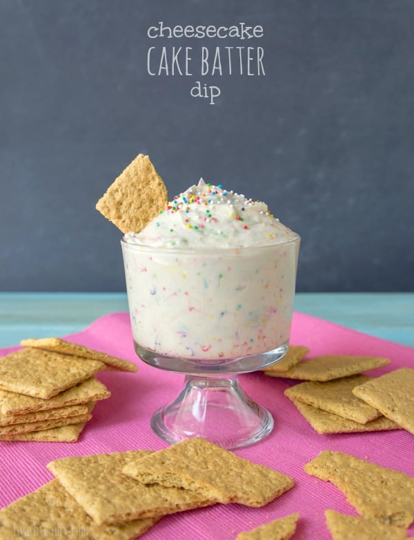 Cheesecake Cake Batter Dip