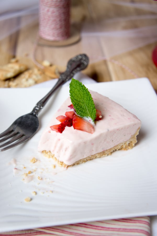 Strawberry Cheesecake Ice Cream Cake