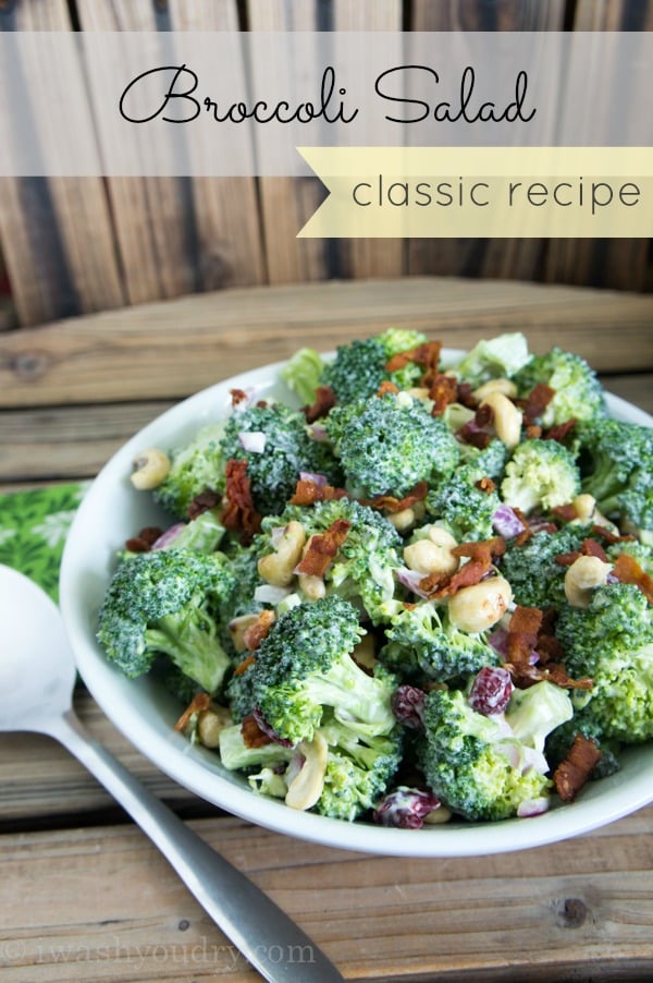 The best Classic Broccoli Salad Recipe out there! 