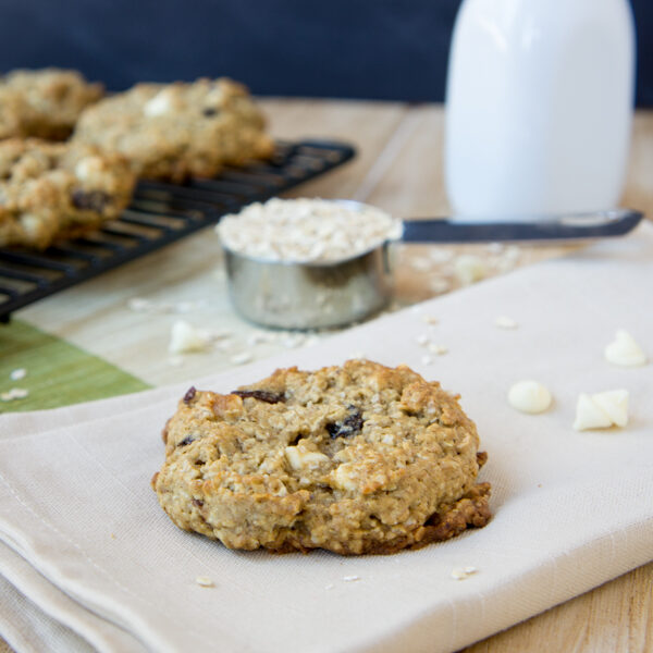 White Chocolate Oatmeal Raisin Cookies I Wash You Dry