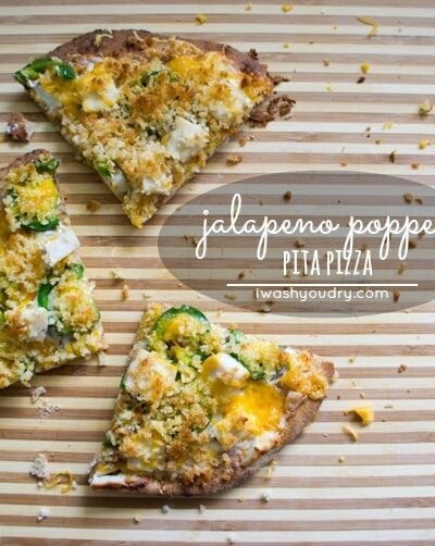 Jalapeño Popper Pita Pizza
