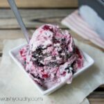 Easy Chocolate Cherry Cheesecake Ice Cream (no ice cream maker needed)