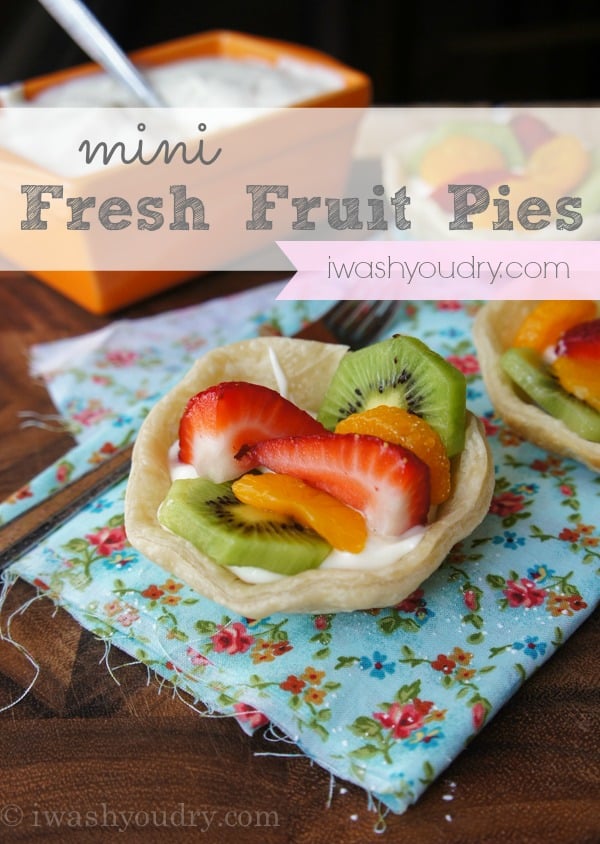 Mini Fresh Fruit Pies