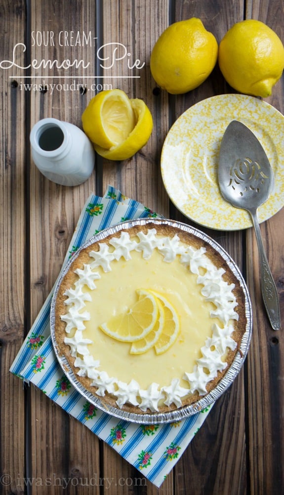 Sour Cream Lemon Pie